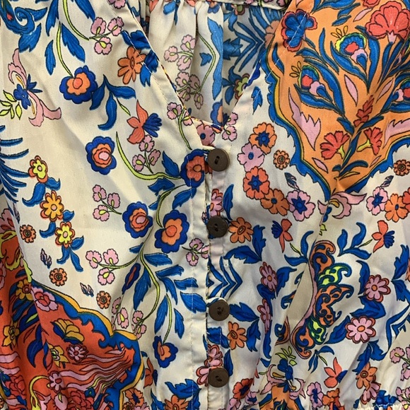 Anthropologie Boemo Bohemian V-neck Maxi Dress - size SM - Picture 3 of 8